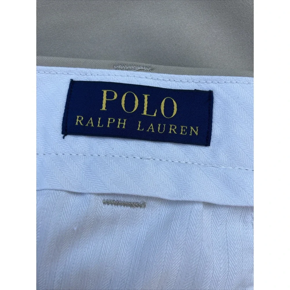 Polo Ralph Lauren Chino‎ Shorts Mens Size 40 Light Khaki Tan Classic Fit Cotton
